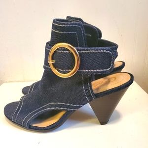 Denim Heels Women's Size 9 Comfort Est 1946 Brand